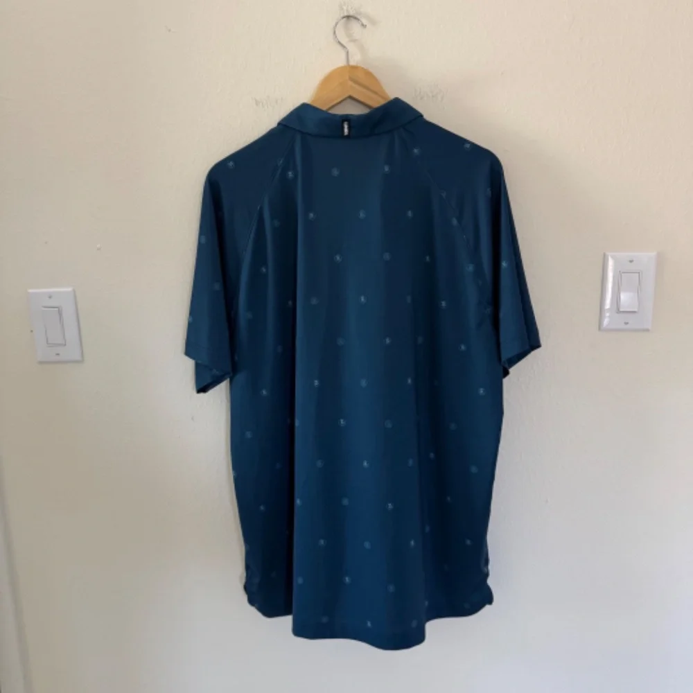 UNRL Barstool Sports Performance Polo Men's XL Blue Golf Casual